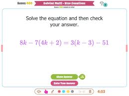 Multi Step Equations On The App