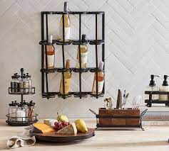 Vintage Blacksmith Wall Wine Rack