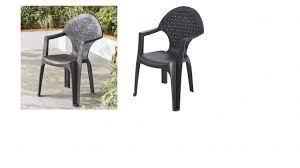 Dream Resin Dark Grey Garden Chair 7