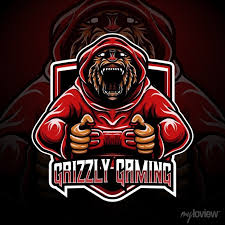 Esport Logo With Grizzly Gaming
