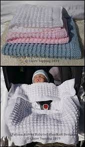Car Seat Blanket Knitting Pattern