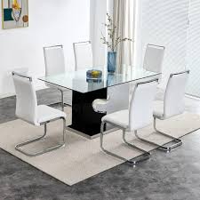 Tempered Glass Tabletop And Mdf Slab