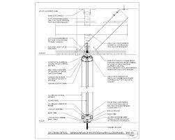 Section Detail Of Demountable Partition