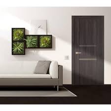 Wood And Metal Standard Door Belldinni Size 31 75 X 79 38 Finish Brown