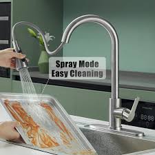 Pull Down Sprayer Kitchen Faucet With