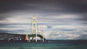 the mackinac bridge in michigan is an