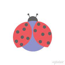 Cute Ladybug Spring Insect Icon Wall