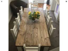 Rustic Farmhouse Dining Table And 8