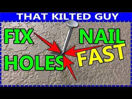 Fix Small Nail Holes In Walls Fast And