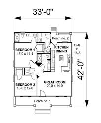 Country House Plan 2 Bedrms 2 Baths