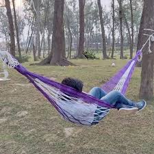 Handcrafted Nylon Rope Hammock Swing