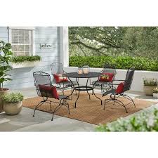 Round Wrought Iron Outdoor Dining Table