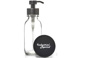 Clear Soap Dispenser With Oil Rubbed