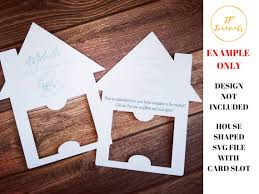 House Shaped Business Card Holder Hang