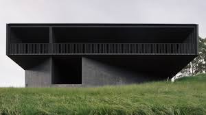 Black Concrete House In Rural Australia