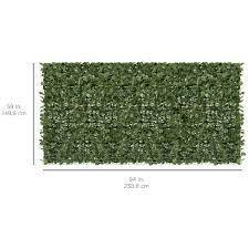 Best Choice S 94x59in Artificial Faux Ivy Hedge Privacy Fence Screen For Outdoor Decor Garden Yard Green