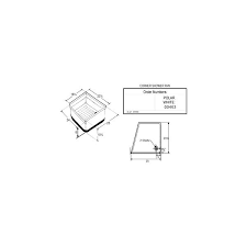 Polar White Rectangular Shower Pan 23