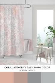 Gray Shower Curtain And Bathroom Decor