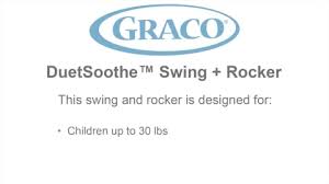 Duetsoothe Swing And Rocker Graco Baby