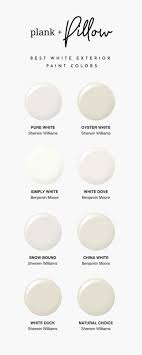 white paint colors for exteriors