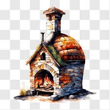 Decorative Oven With Brick And