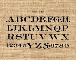 Antique Alphabet Graphic Digital