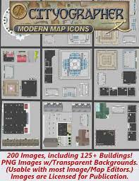 Cityographer Modern City Map Icons Any