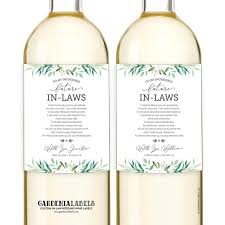 In Law Wine Labels Thank You Gift For