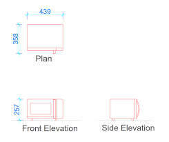 Microwave Dimensions Free Dwg