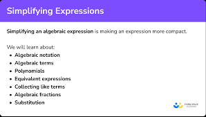 Simplifying Expressions Algebra