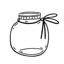 Mason Jar Vector Icon Hand Drawn