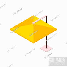 Garden Furniture Isometric Icon With 3d