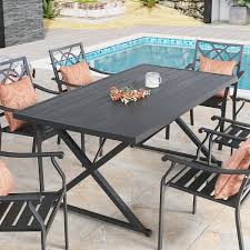 Metal Steel Outdoor Dining Table