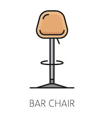 Bar Chair Furniture Icon