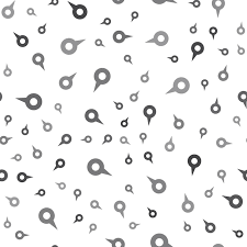 Vector Seamless Map Pin Pattern