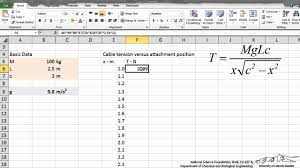 Entering An Equation Into Excel
