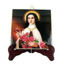 St Therese Icon On Ceramic Tile