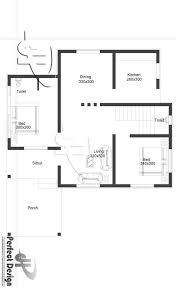Simple Two Bedroom Single Story House