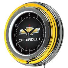 Chevy Neon Wall Clock Gm1400ch