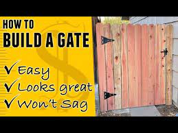 How To Build A Wood Fence Gate Step By