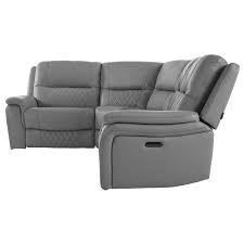 Ivone Leather Power Reclining Sectional