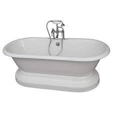 Barclay Duet 67 Cast Iron Double Roll Top Tub Kit