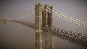 new york brooklyn bridge 3d model by