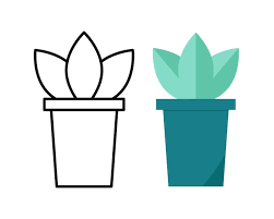 Premium Vector Pot Of Plant Line Icon