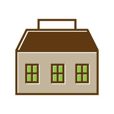 Cottage Home House Line Hipster Logo