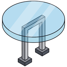Glass Table Generic Isometric Icon