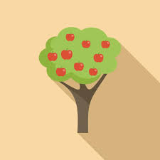 Peach Fruit Tree Icon Simple Vector
