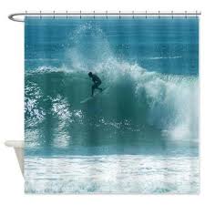 Malibu Surfer Shower Curtain