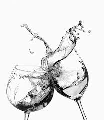 Wine Splash Drawing By Paul Stowe