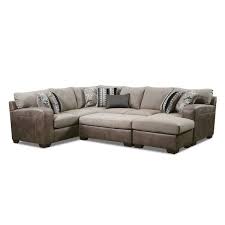 Winterchase 123 In 5 Piece Microfiber U Shaped Sectional In Brown